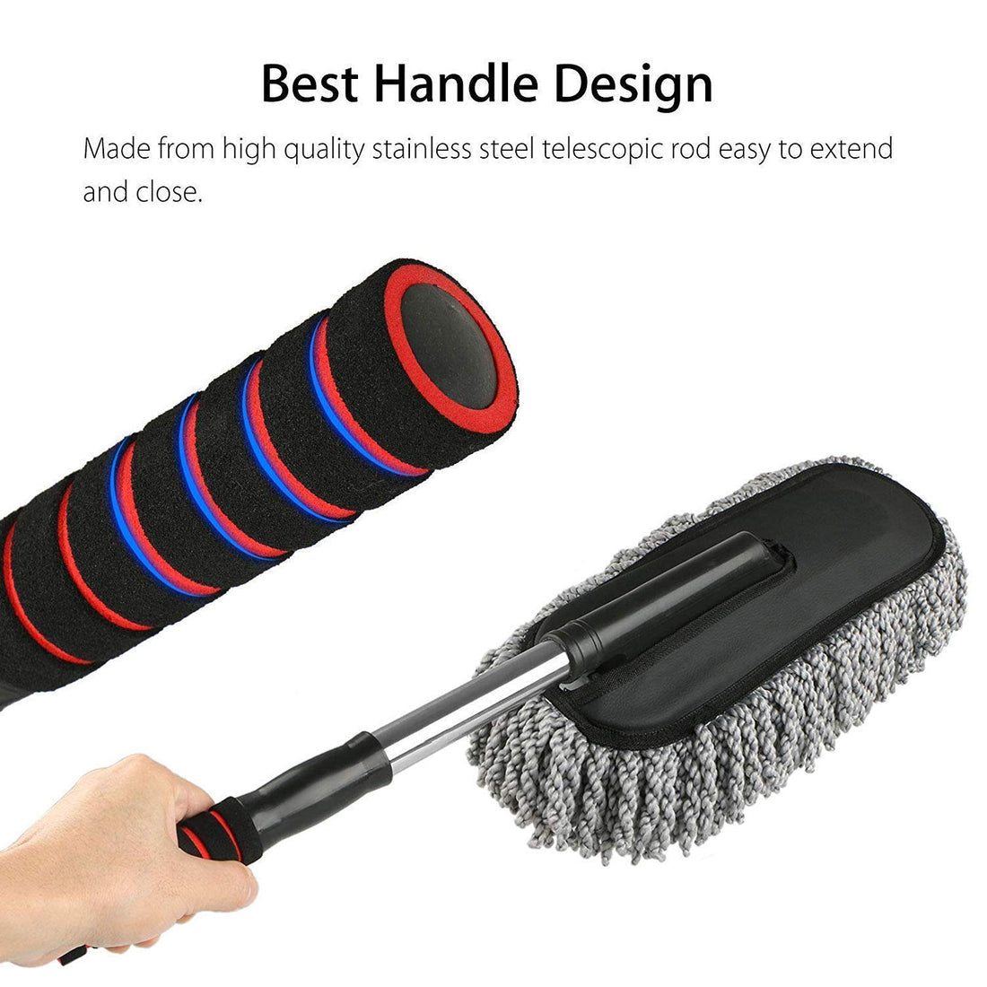 Car Duster – Retractable Handle Microfiber | Velvet Wheels