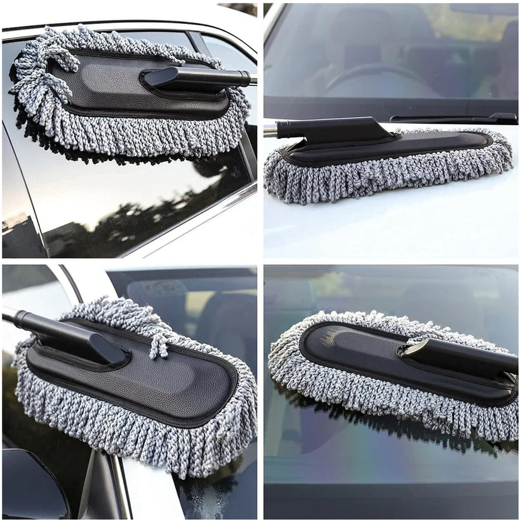 Car Duster – Retractable Handle Microfiber | Velvet Wheels