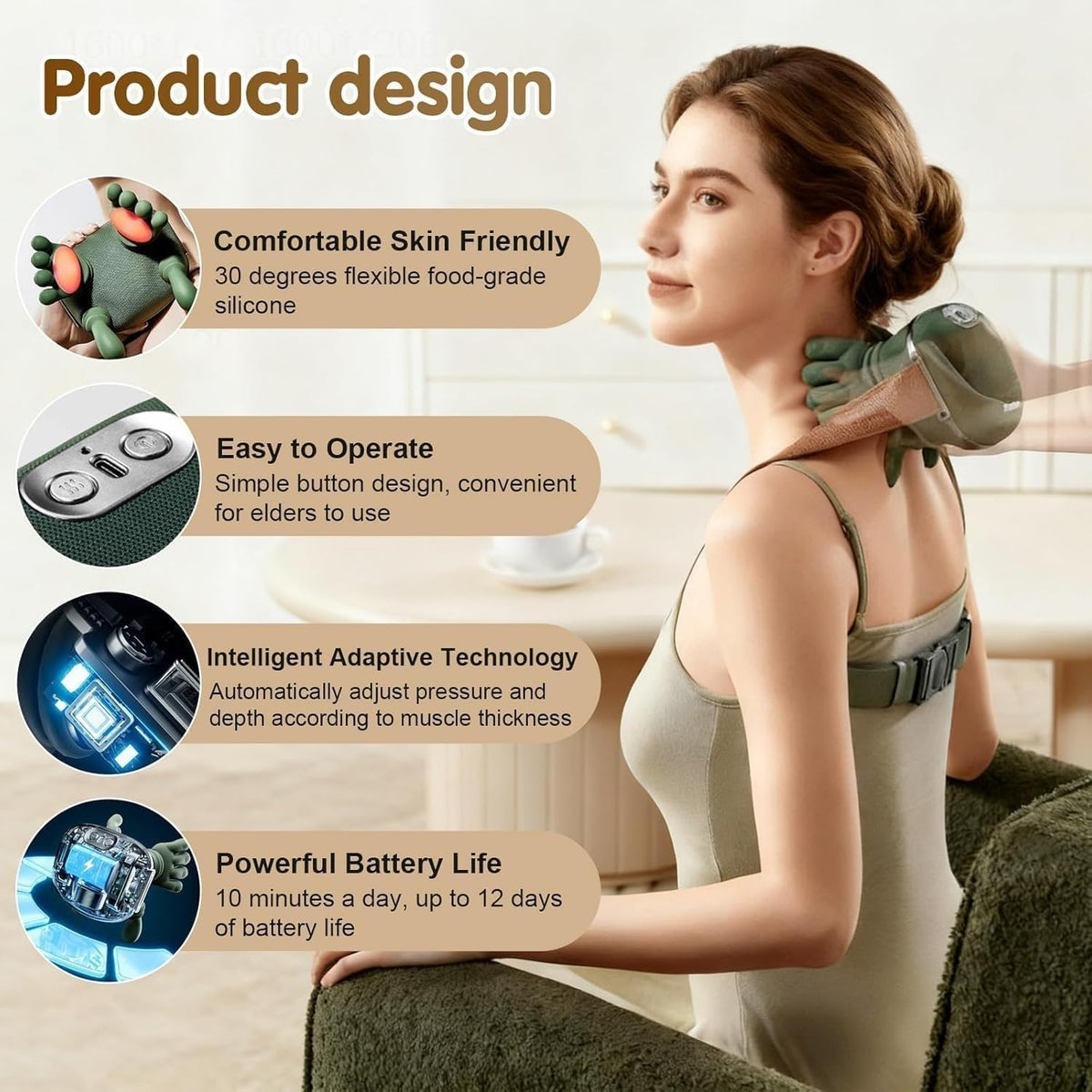 Wireless Portable Deep Tissue Massager