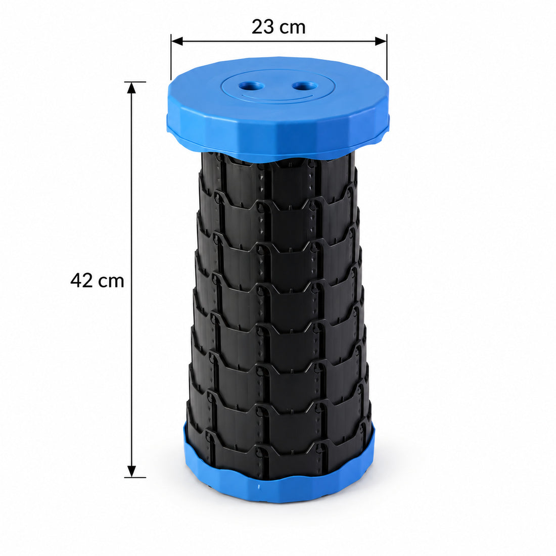 Telescopic Folding Stool, Retractable Portable Camping and Fishing Seat (1 Pc, 42x23 Cm