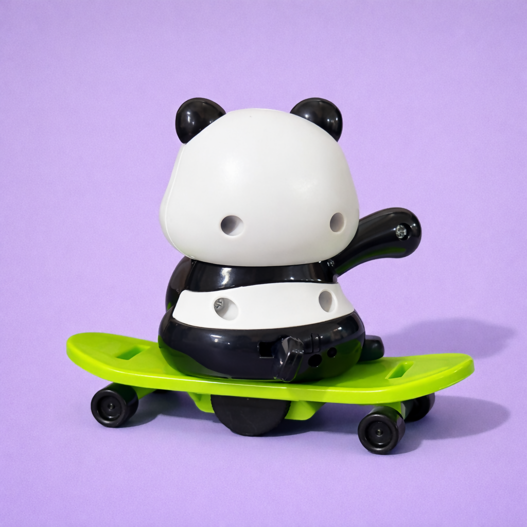Wind-Up Panda Skateboard Toy for Kids – Fun Motor Skills Development